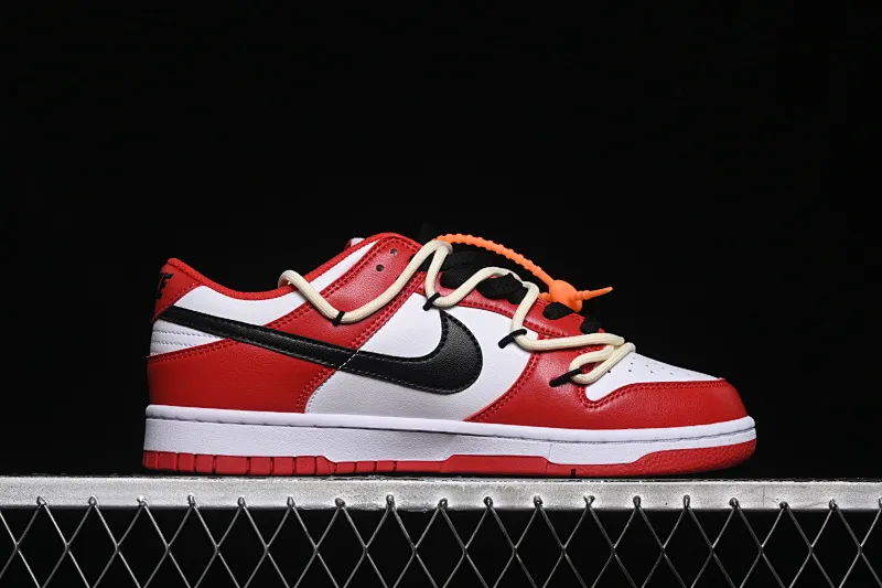 All categories Nk SB Dunk Series Nk SB Dunk Low High-end customized low-top sneakers Nike SB Dunk Low white black red strap low-top casual sneakers DD1391-602